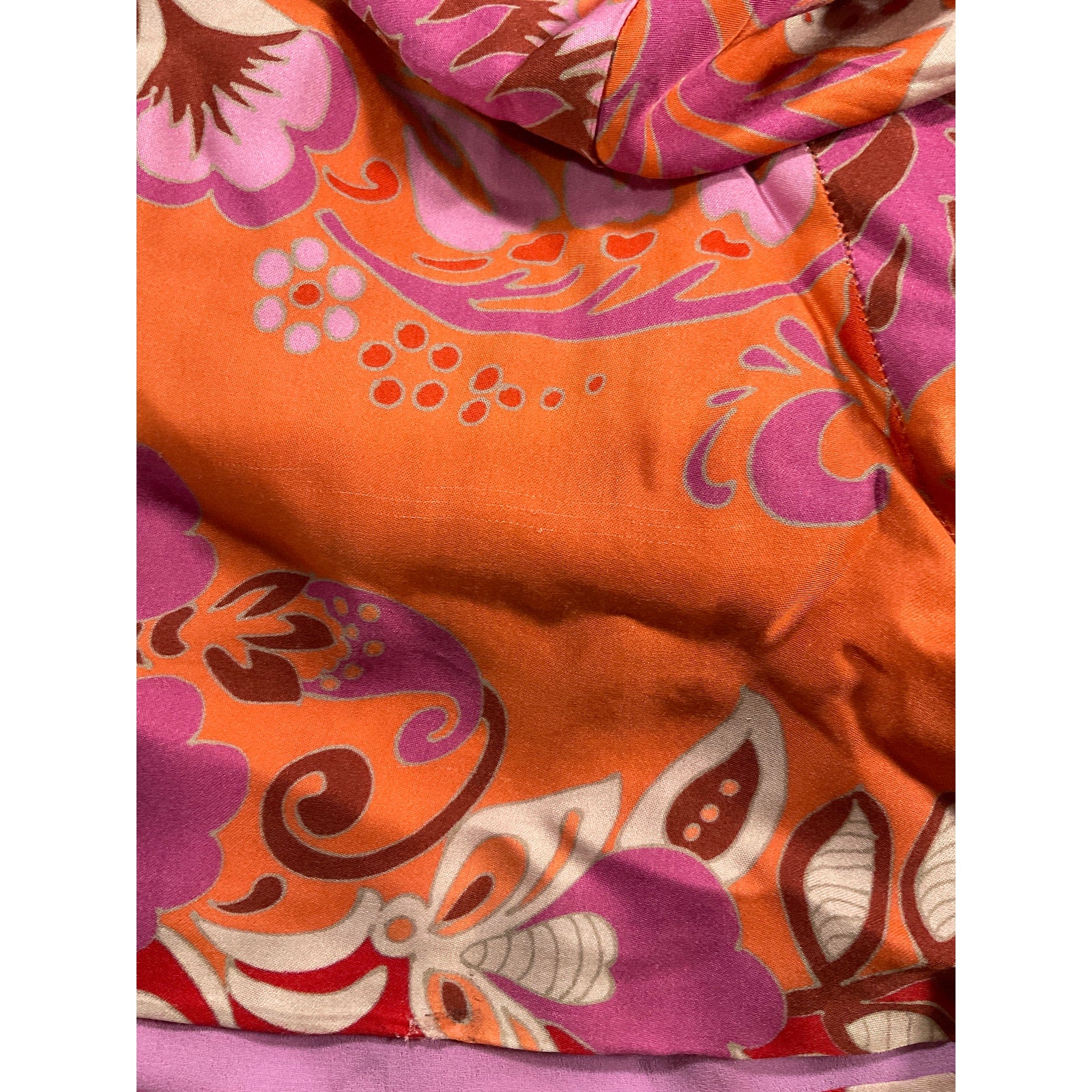Alexis 'Flore' Orange Viscose Short Size S