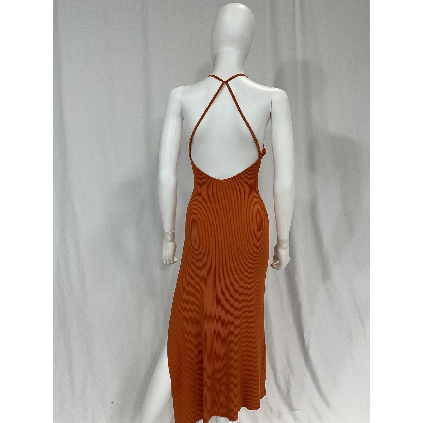 A.L.C. 'Arya' Orange Rib Knit Dress Size M