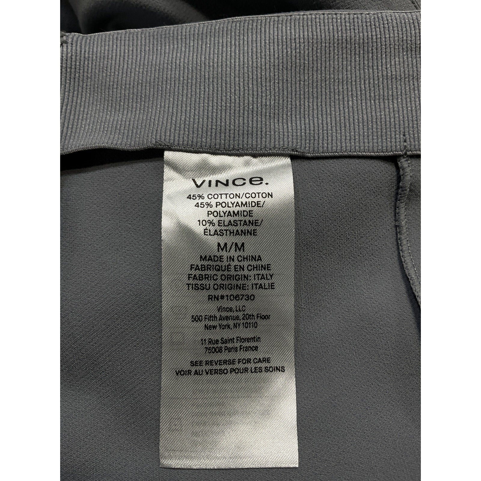Vince 'Cropped' Blue Stretch-Fit Leggings Size M