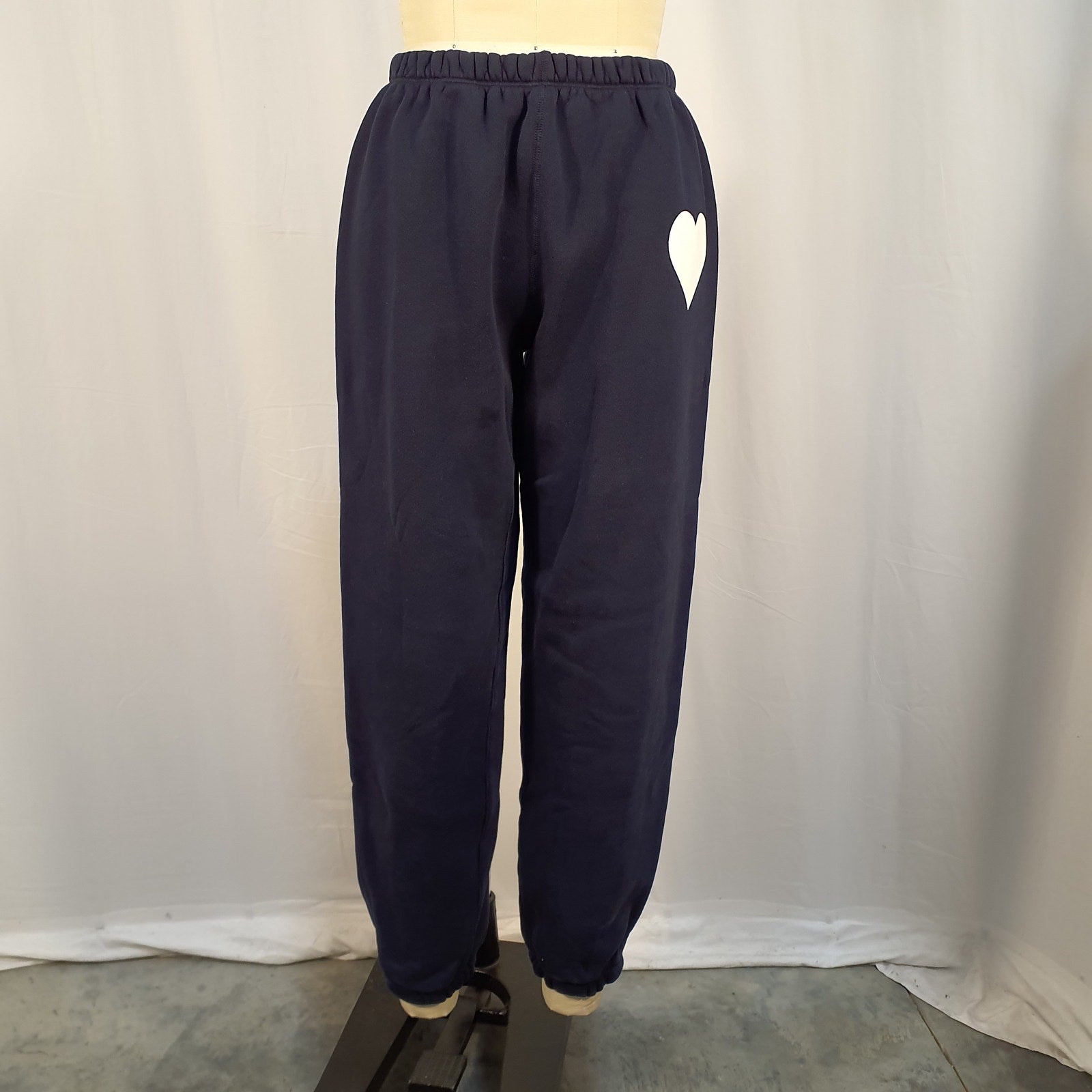 Mother 'Heart' Navy Logo Sweatpants Size S