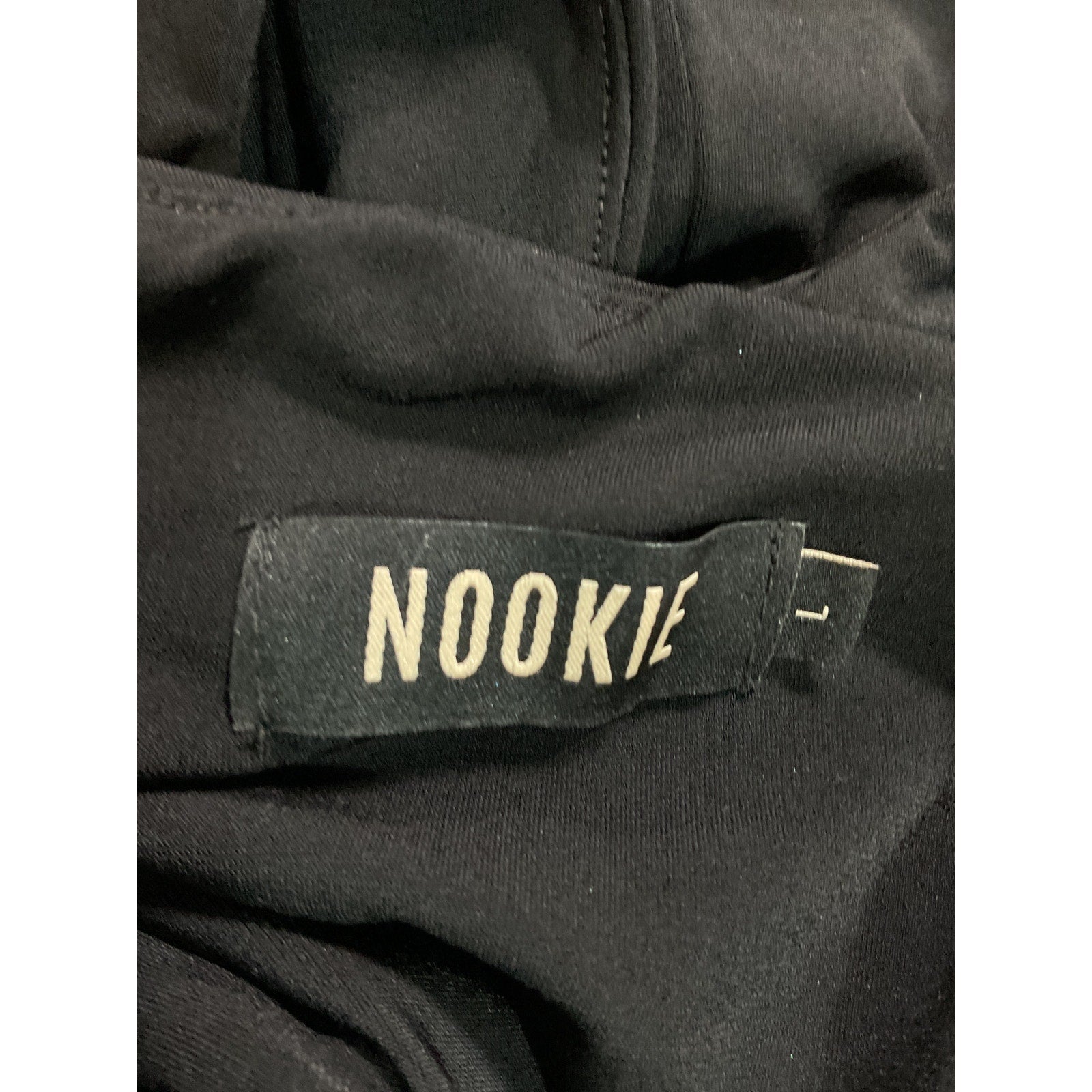 Nookie 'Belisse' Black Asymmetric Front Cut Out Gown Size L