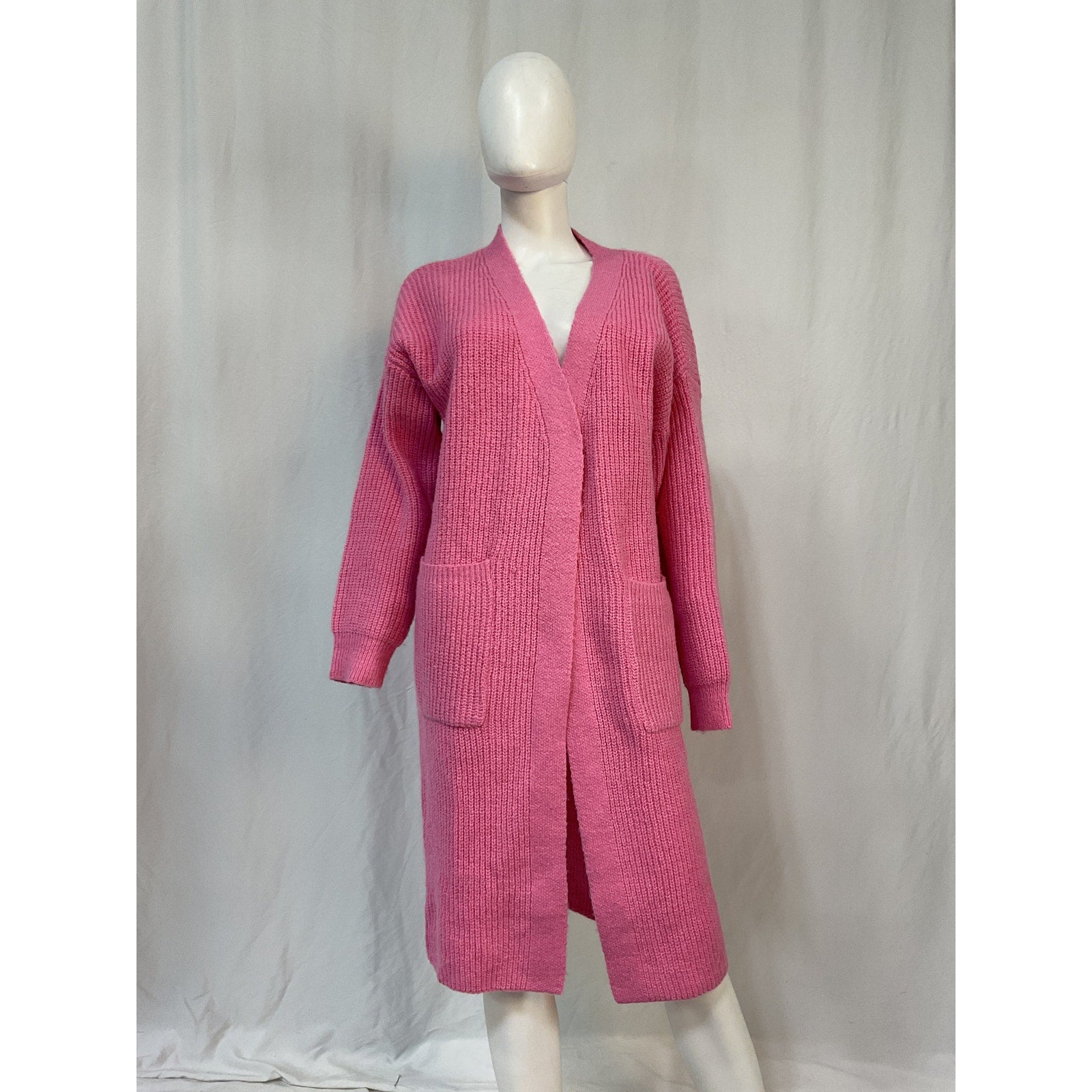 Apparis 'Joey' Pink Polyester 2 Duster Sweater Size S