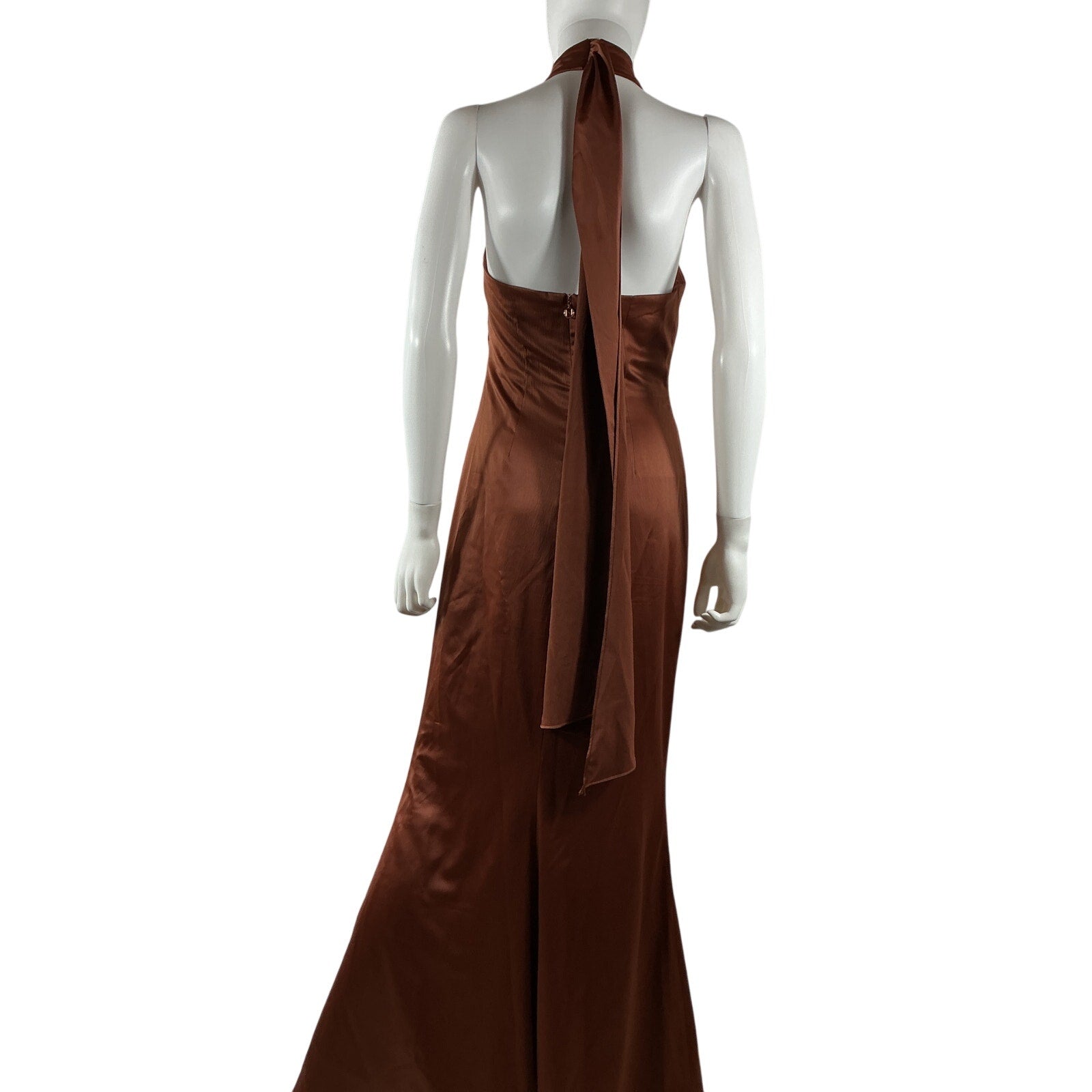 Nookie 'Entice' Brown Polyester Gown Size S