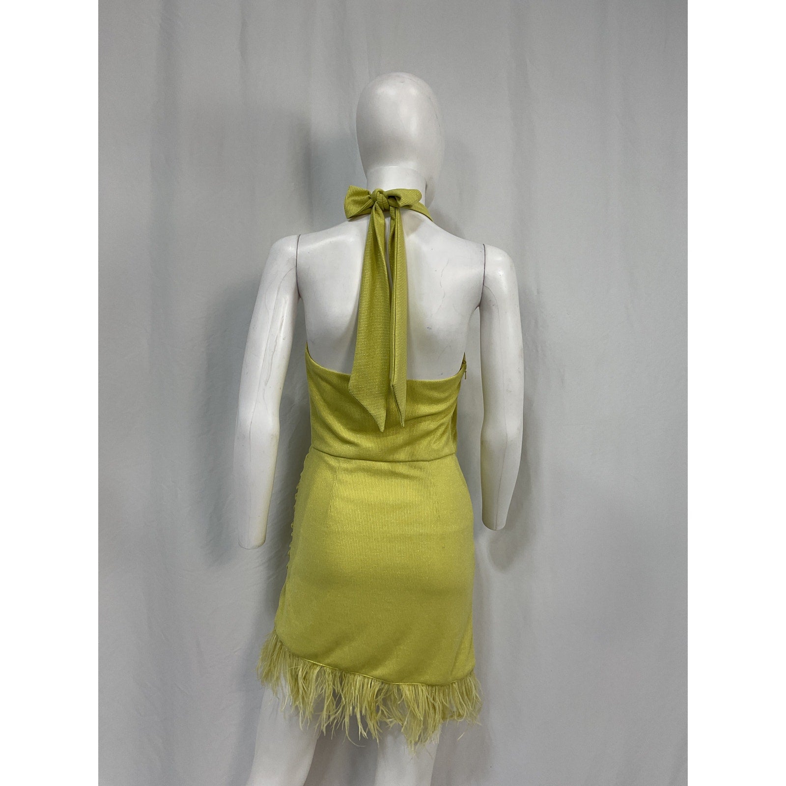 Saylor 'Katrin' Green Cotton Mini Dress Size XS