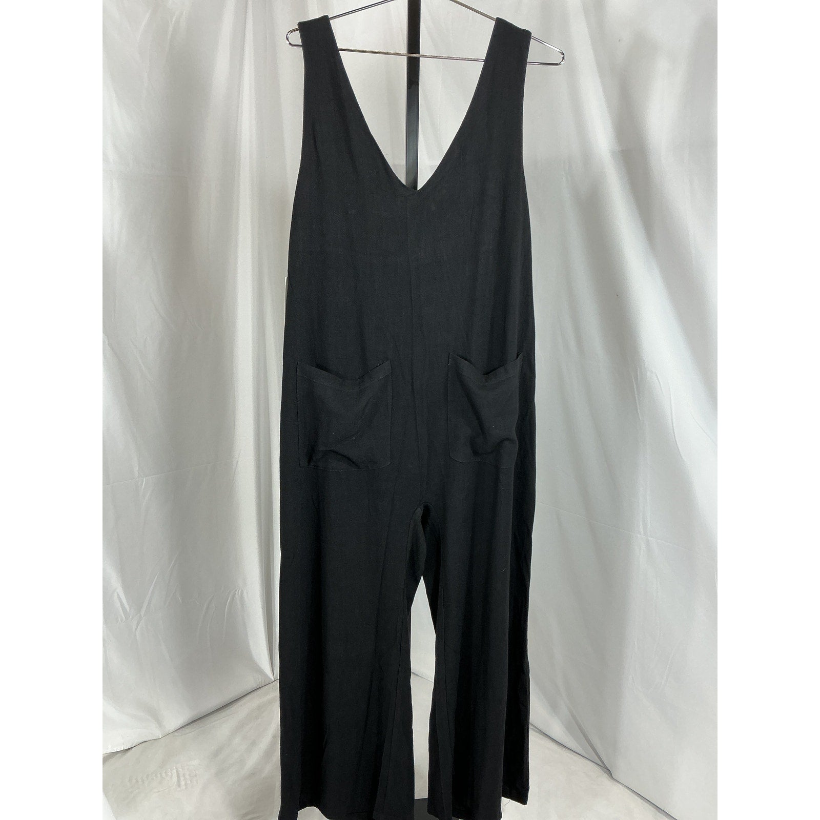 Bumpsuit Linen Black Viscose Maternity Jumpsuit Size XS - NWT