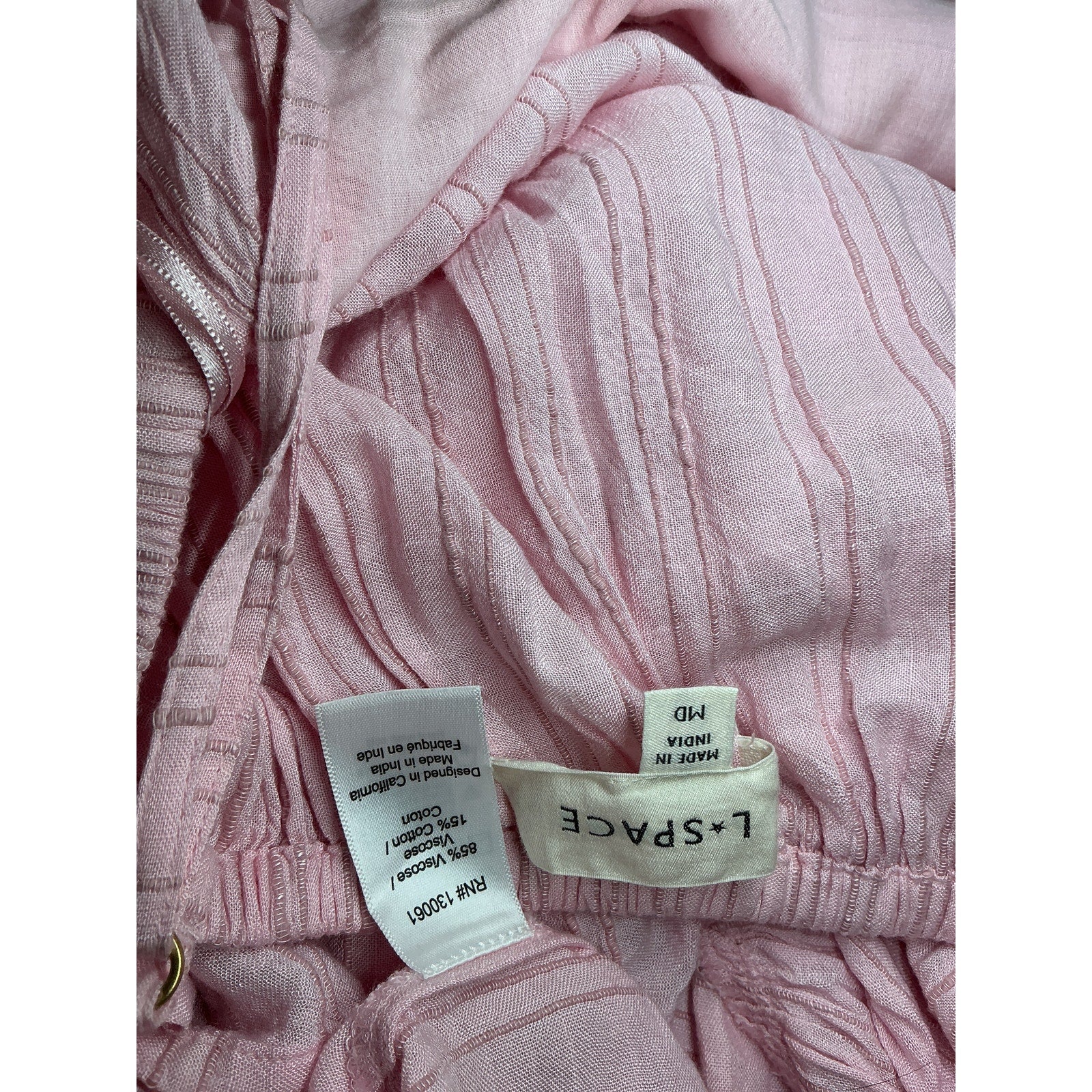 Lspace 'Santorini' Pink Viscose Dress Size M
