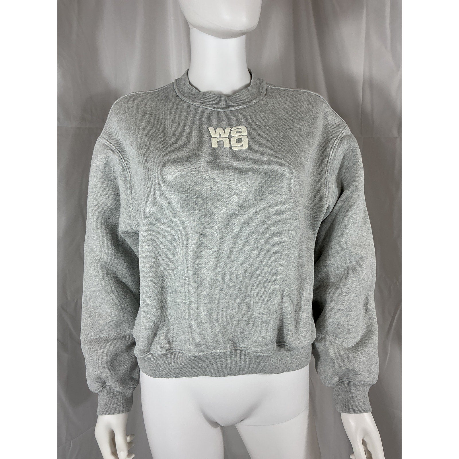 Alexanderwang.T Gray Crewneck Sweatshirt Size XS