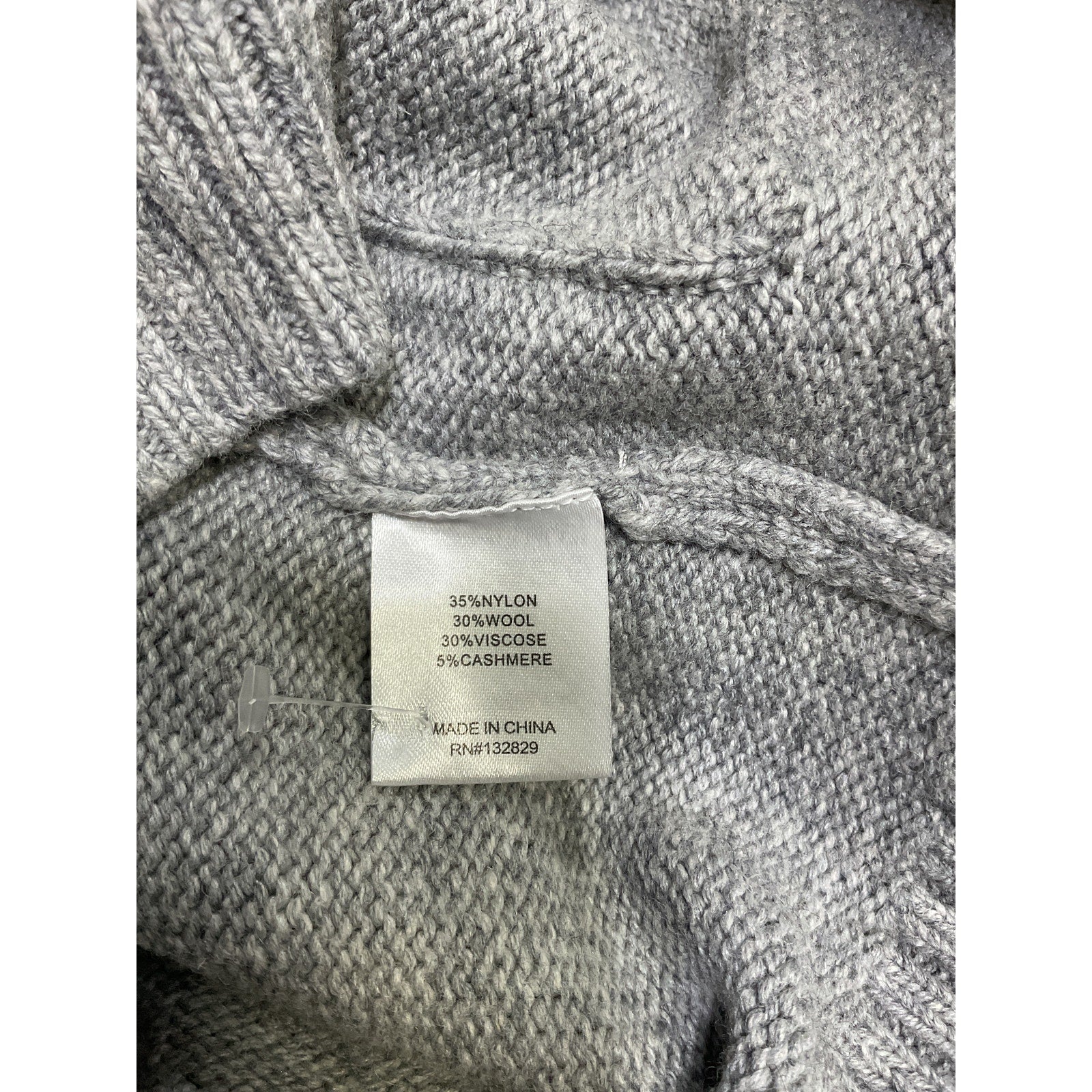 Helsa 'Sanna' Grey Polyamide Cardigan Size L