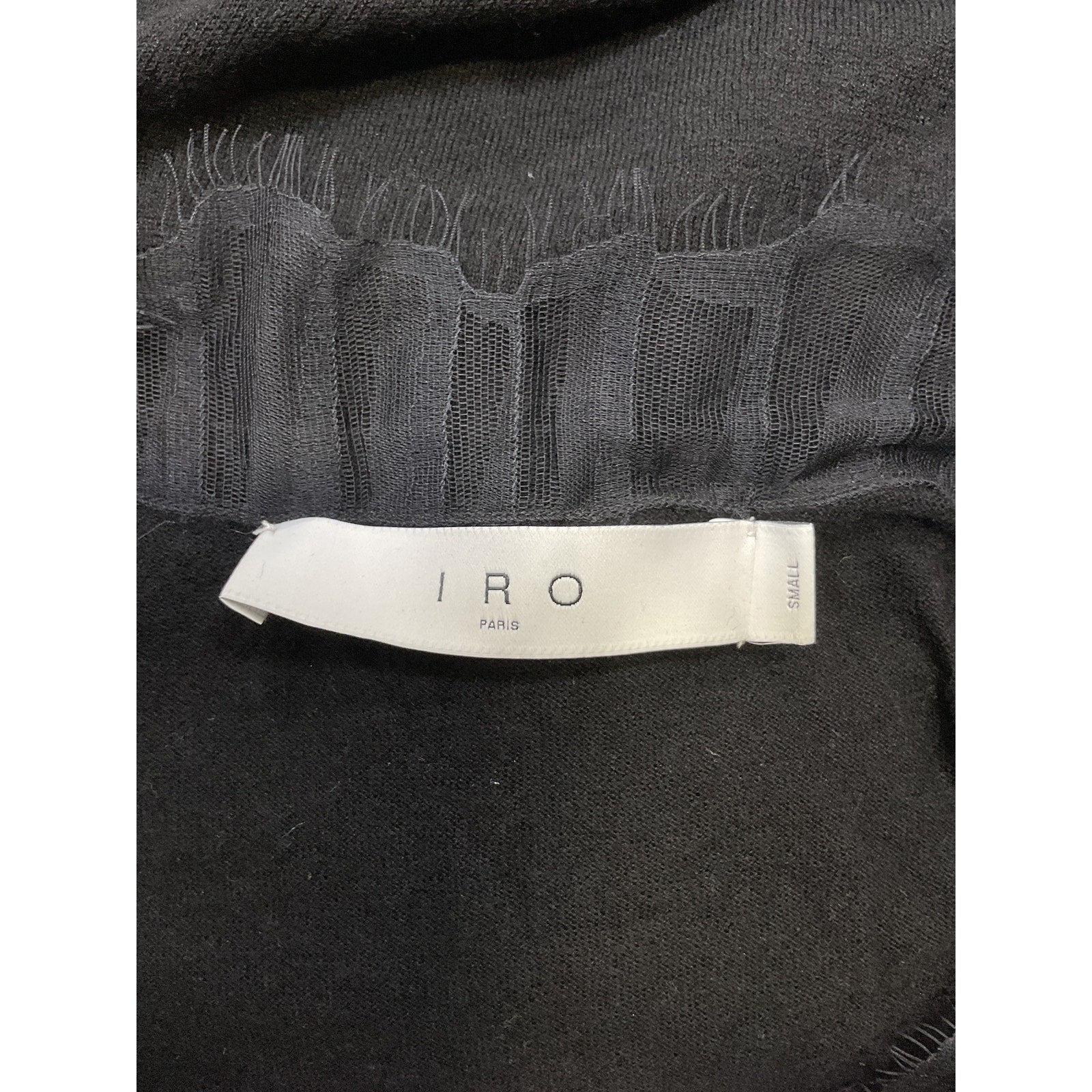 Iro 'Haby' Black Wool Sweater Size S