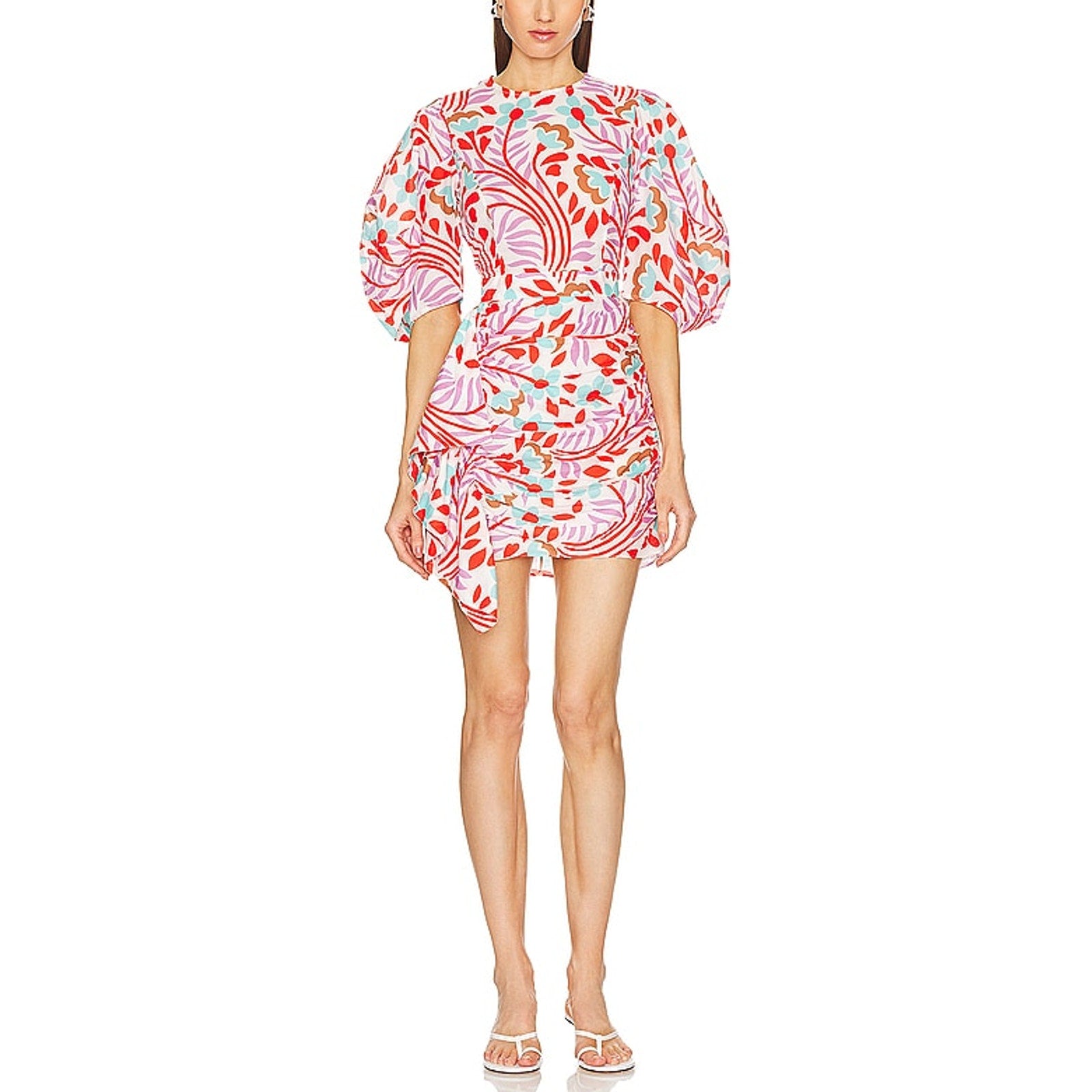 Rhode 'Pia' Red Poplin Dress Size 4