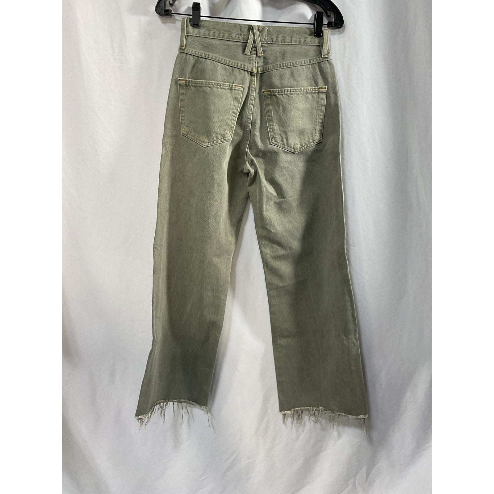 Slvrlake 'Grace' Green Cotton Double Yoke Denim Jean Size 24