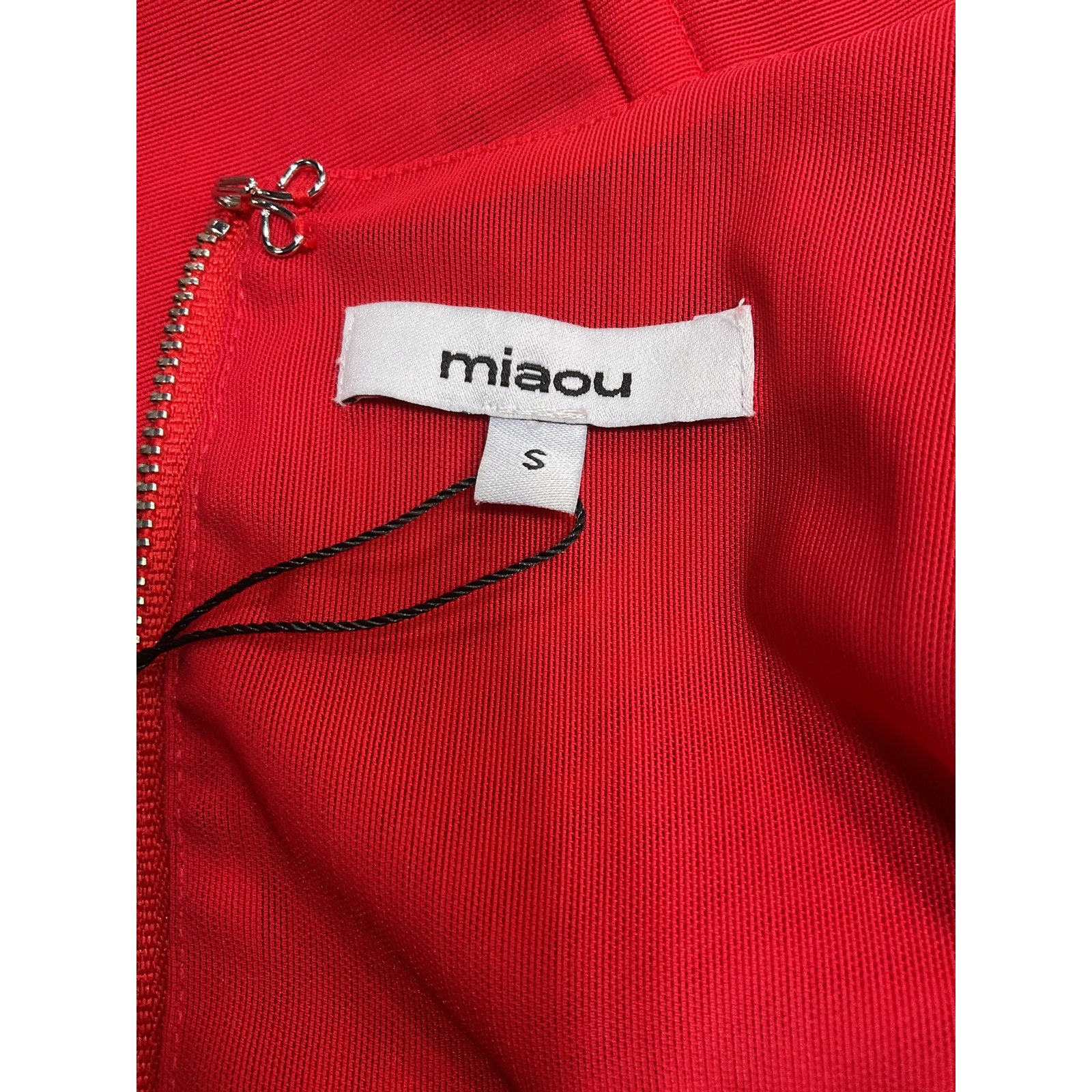 Miaou 'Campbell' Red Nylon Corset Top Size S - NWT
