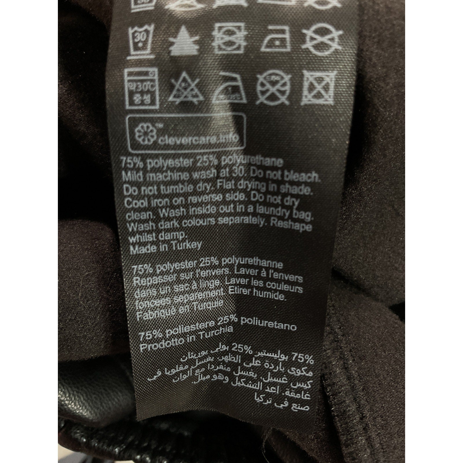 Allsaints 'Cora' Black Faux Leather High-Rise Leggings Size 4